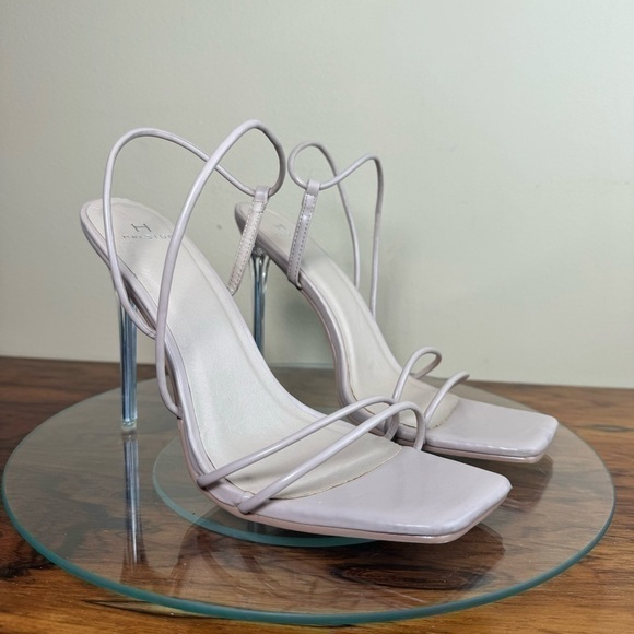 H HALSTON Women's Wizard Multi Strap Party Heels Sandal in nude - Picture 7 of 15